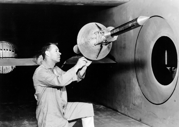 Space History Photo: Apollo Launch Escape System in Wind Tunnel